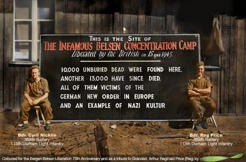 Bergen Belsen Concentration Camp Belsen sign