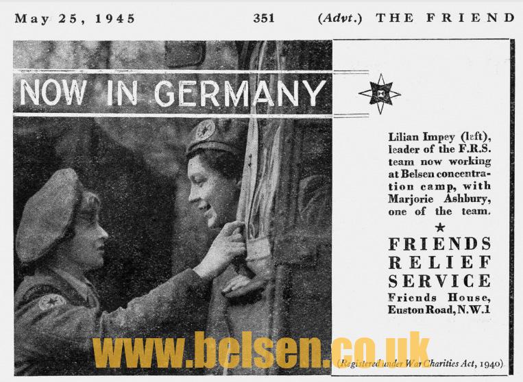 Bergen Belsen Concentration Camp lilian impey belsen